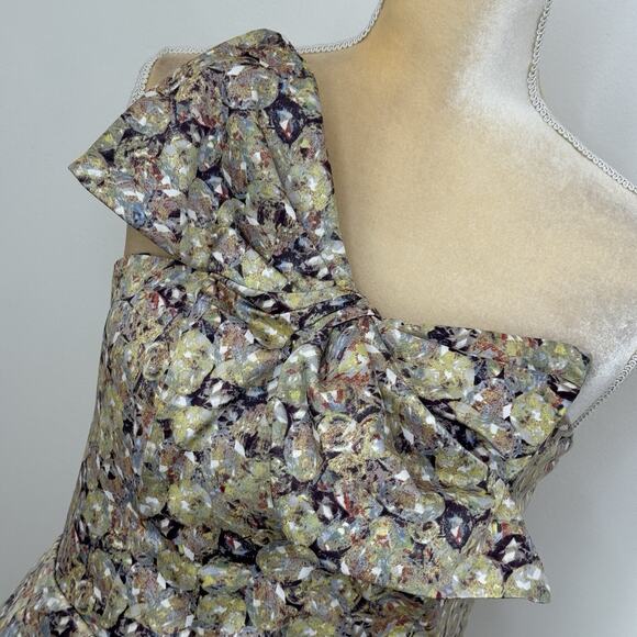 Kate Young x Target Strapless Bow A Line Dress Size 10 Multicolor Lined Pockets - Picture 6 of 15